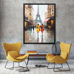 Paris City Street Painting