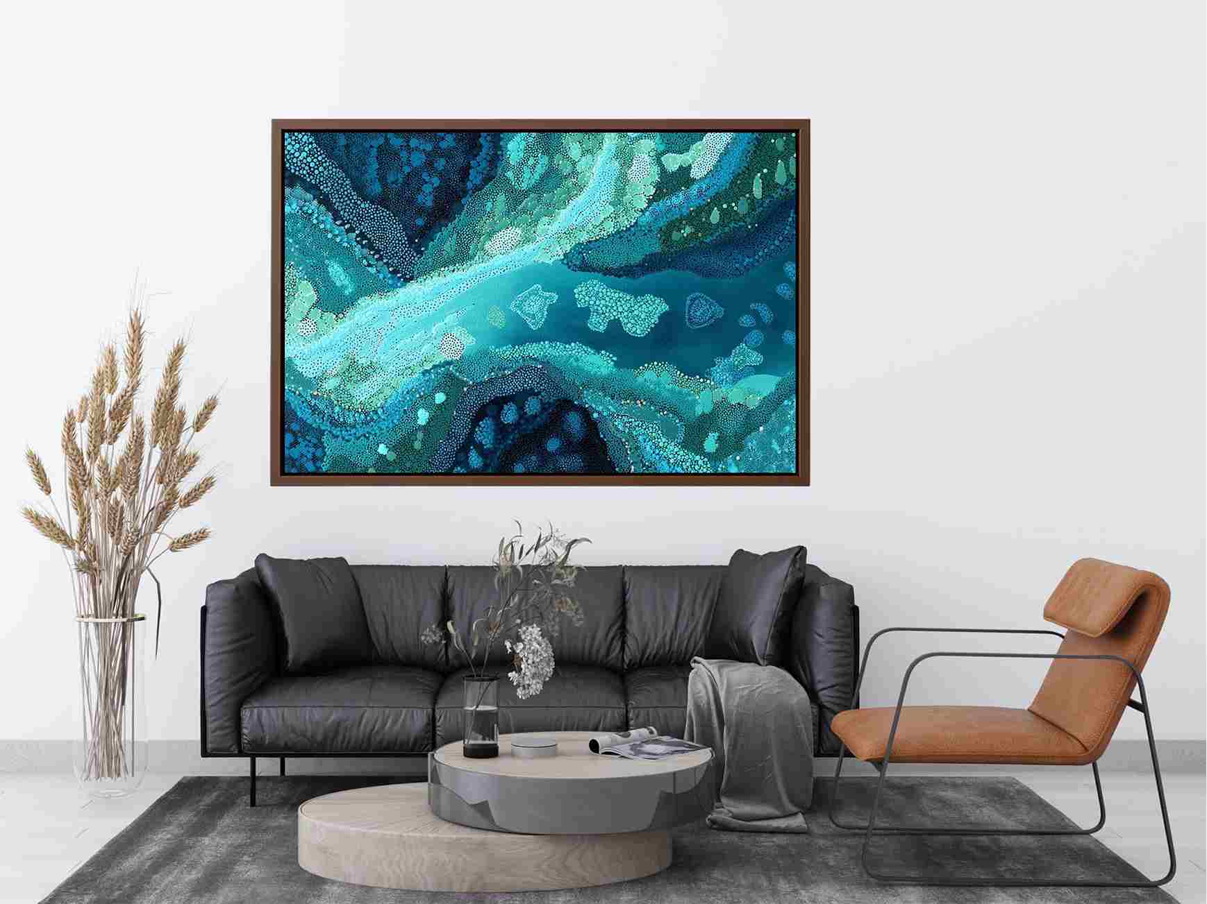 Abstract Sea Movement Painting