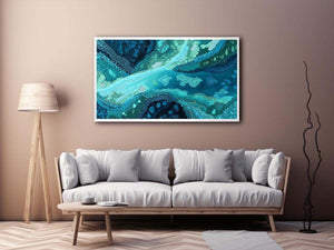 Abstract Sea Movement Canvas Print