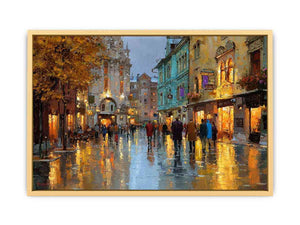 Strolling Paris Streets Streched canvas