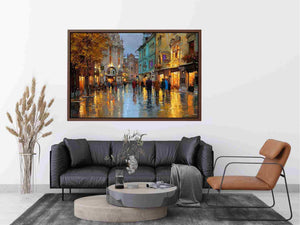 Strolling Paris Streets Painting