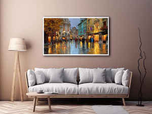 Strolling Paris Streets Painting