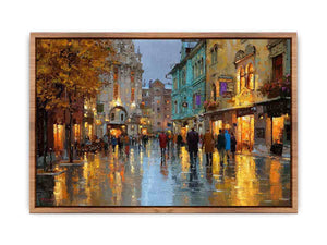 Strolling Paris Streets Poster
