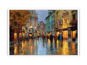 Strolling Paris Streets Framed Print