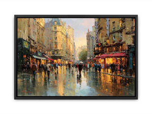Illuminated Paris Canvas Print