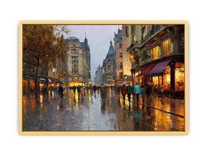 Paris Glow Streched canvas