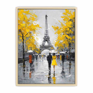 Golden Paris Art Print