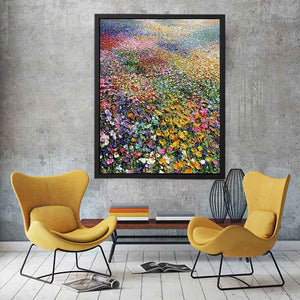 Fields in Color Canvas Print