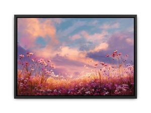 Dreamy Floral Field Poster
