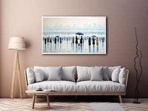 Beachside Umbrealas Painting