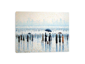 Beachside Umbrealas Painting