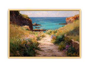 Path to beach Streched canvas