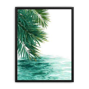 Tropical Coastal Landscape Canvas Print