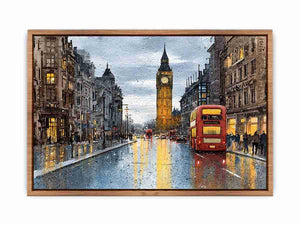 London in Watercolor Poster