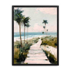 Boardwalk to Beach Canvas Print