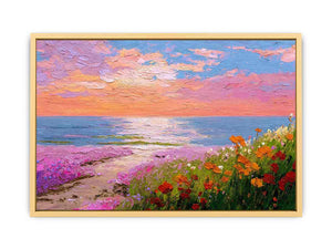 Coastal Wildflowers Streched canvas