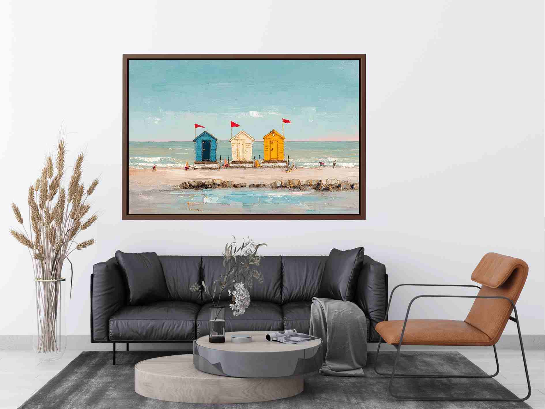 Three beach Huts Painting