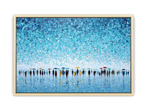 Abstract Umbrella Scene Art Print