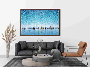 Abstract Umbrella Scene Painting