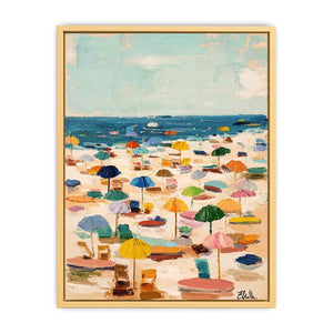 Colorful Umbrellas Streched canvas