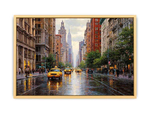 City Streets of New York Streched canvas