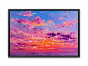 Pastel Abstract Sky Canvas Print