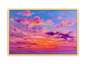 Pastel Abstract Sky Streched canvas