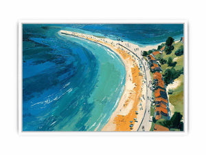 Serene Shoreline Framed Print