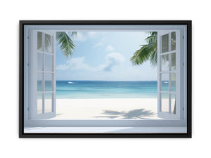 Beach Window Phuket canvas Print