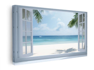 Beach Window Phuket canvas Print