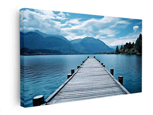 Calm Jetty Art canvas Print