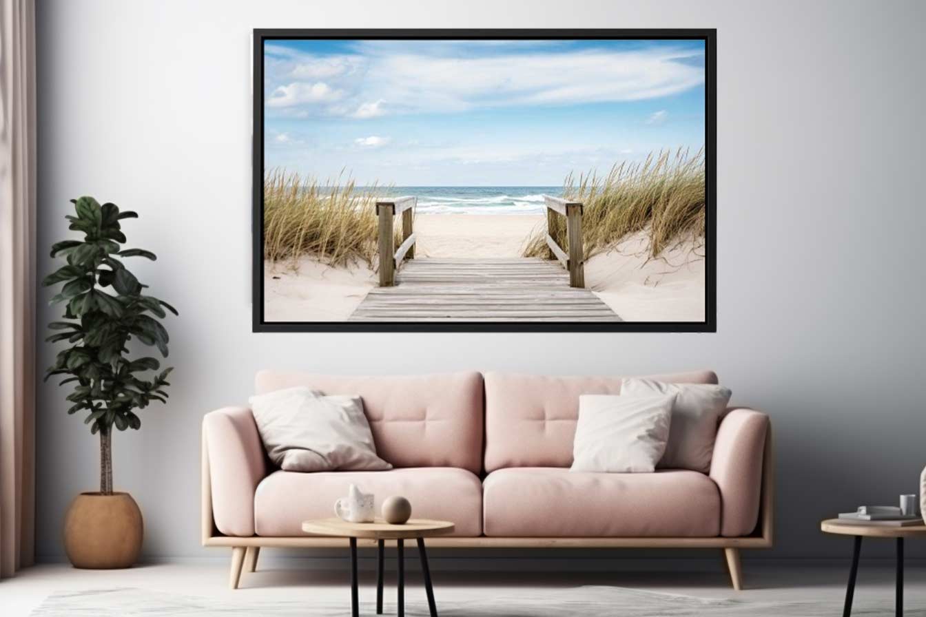Beach Path Painting Art Print