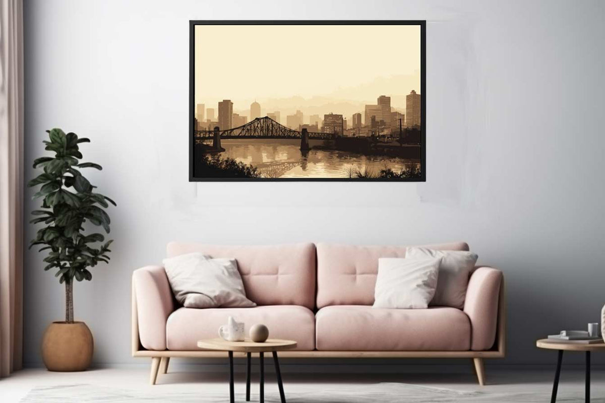 Brisbane Bridge Sepia