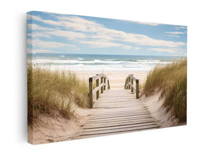 Beach Path Painting canvas Print