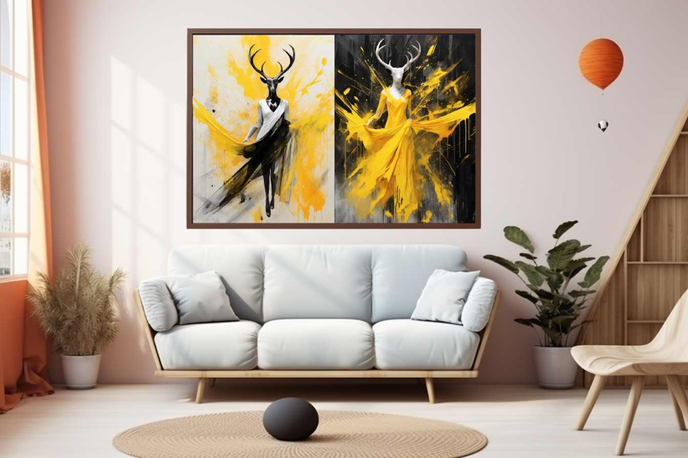 Abstract Stags