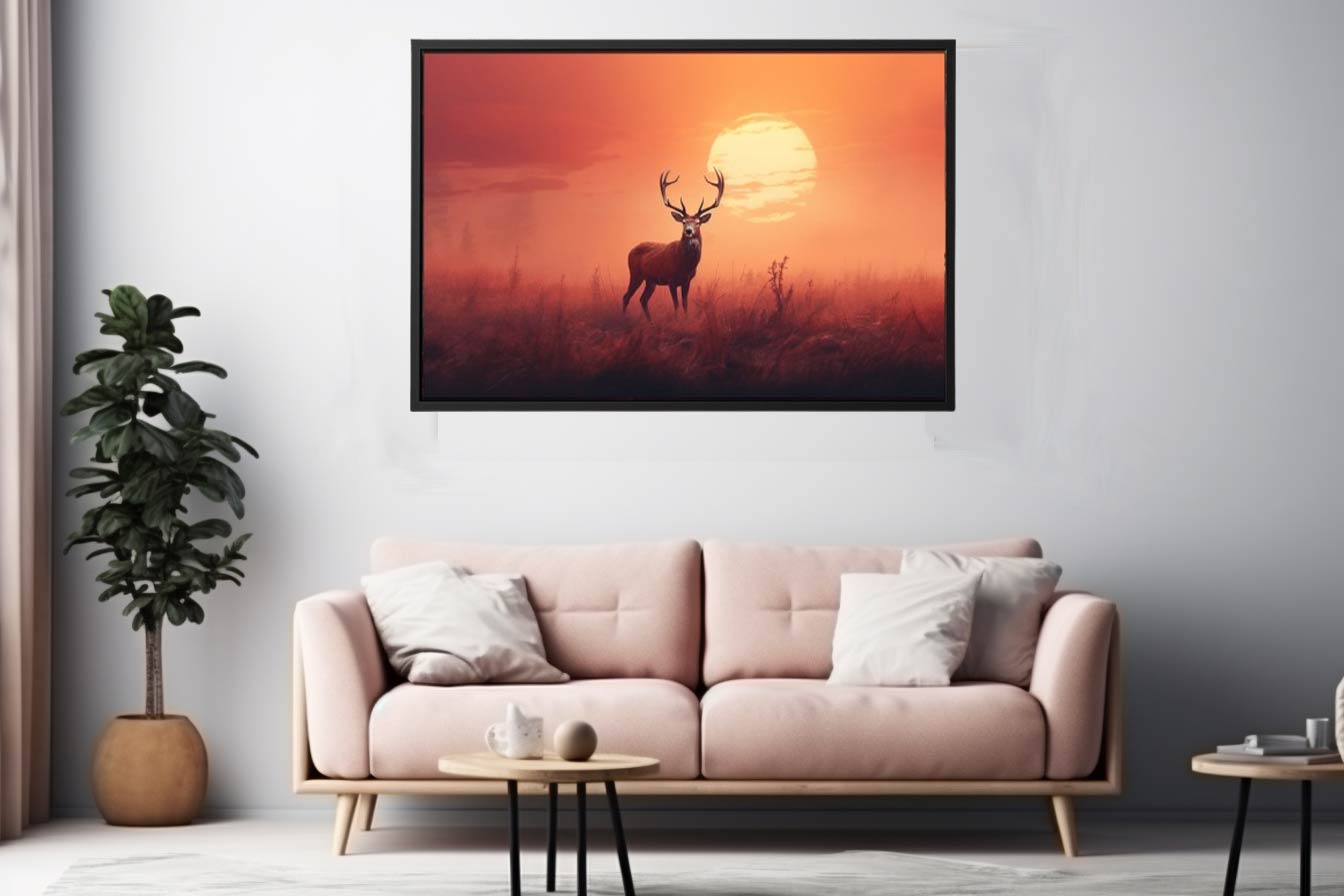 Morning Stag Art Print