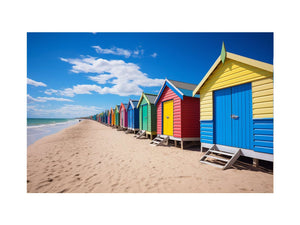 Row Of Beach Boxes