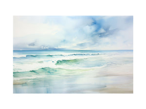Watercolor Beach Art