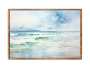 Watercolor Beach Art Painting