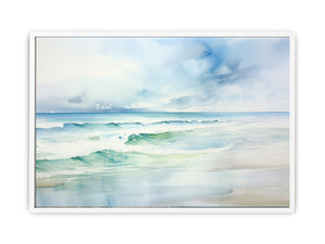 Watercolor Beach Art Painting