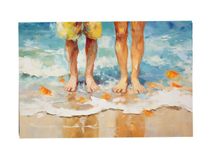 Couple Step In Beach