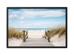 Beach Path Painting canvas Print