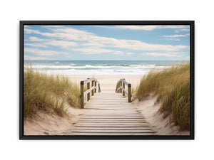 Beach Path Painting canvas Print