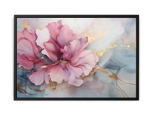 Flower Gold Art canvas Print