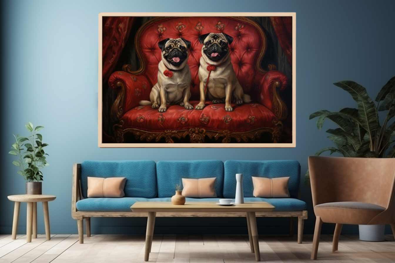 Pugs On Couch