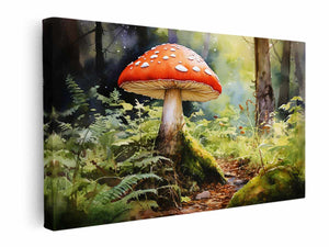 Mushroom Art canvas Print
