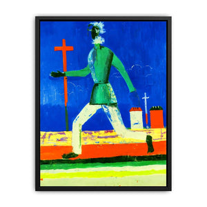 Running Man by Kasimir Malevich Painting