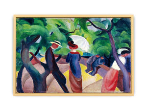 Promenade by August Macke Streched canvas