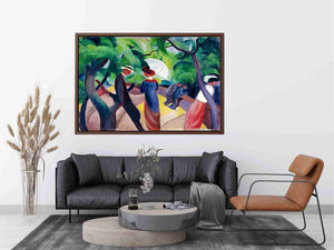 Promenade by August Macke Painting