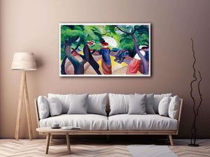 Promenade by August Macke Painting